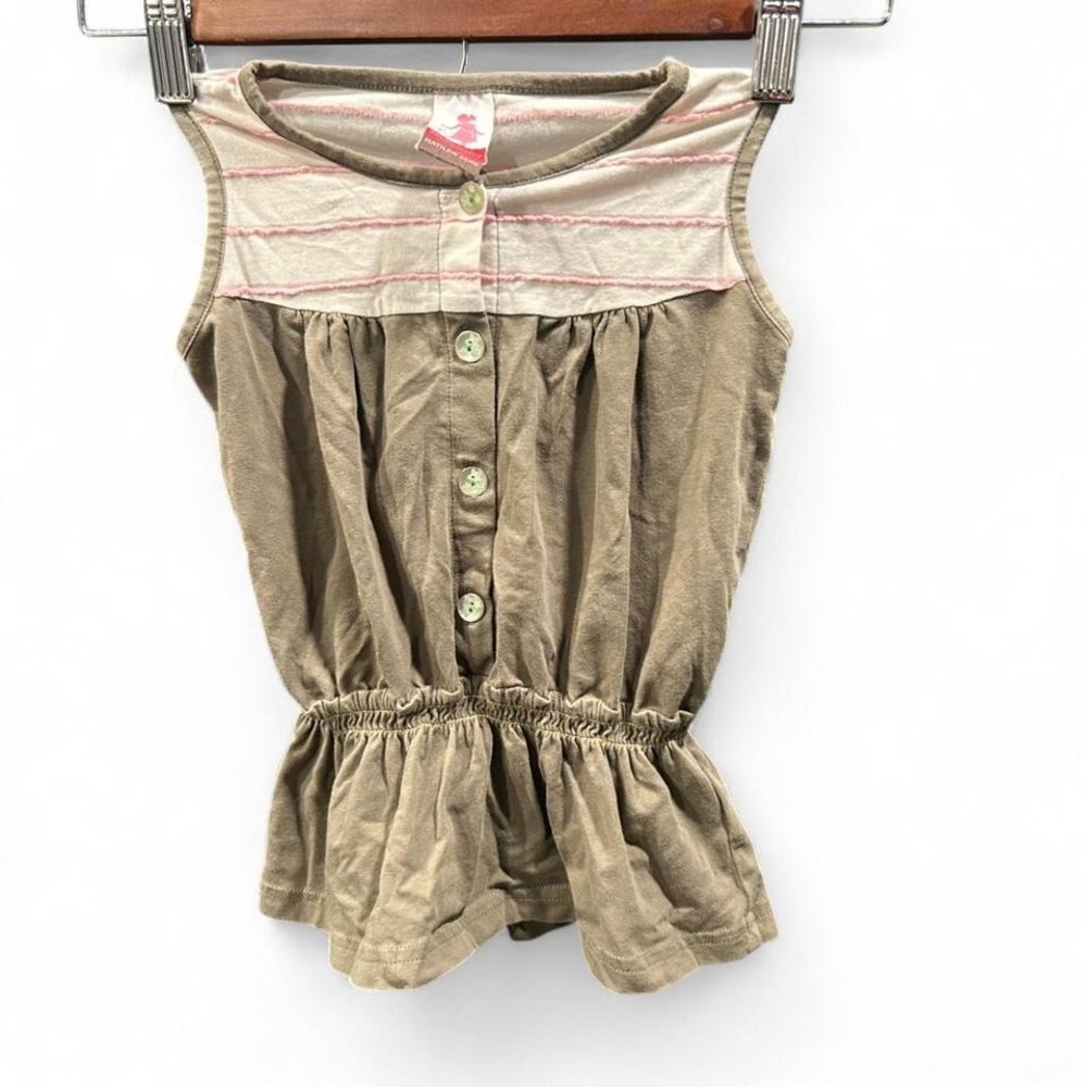 Green shabby chic tank by Matilda Jane size 2 (L7)